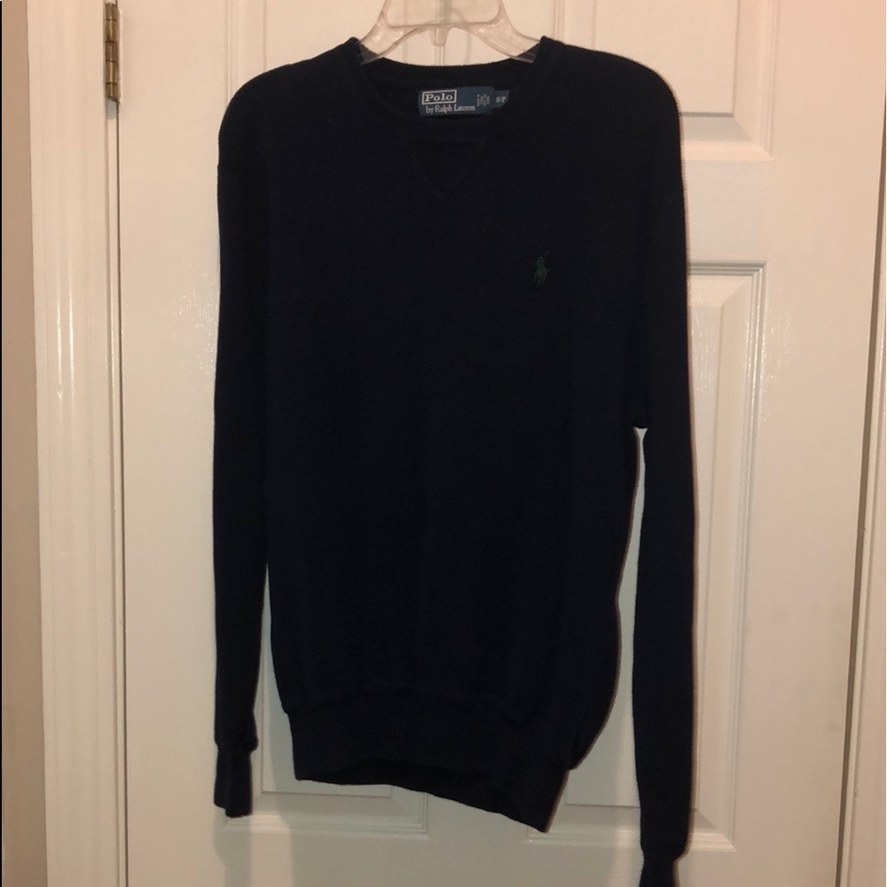 New with tags Calvin Klein men’s pullover shirt. Navy blue. Size large. Henley.